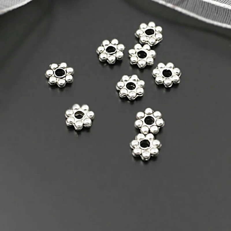 

(28087)200PCS 5MM Antique Style Zinc Alloy Spacer Beads Bracelet Beads Diy Jewelry Findings Accessories Wholesale