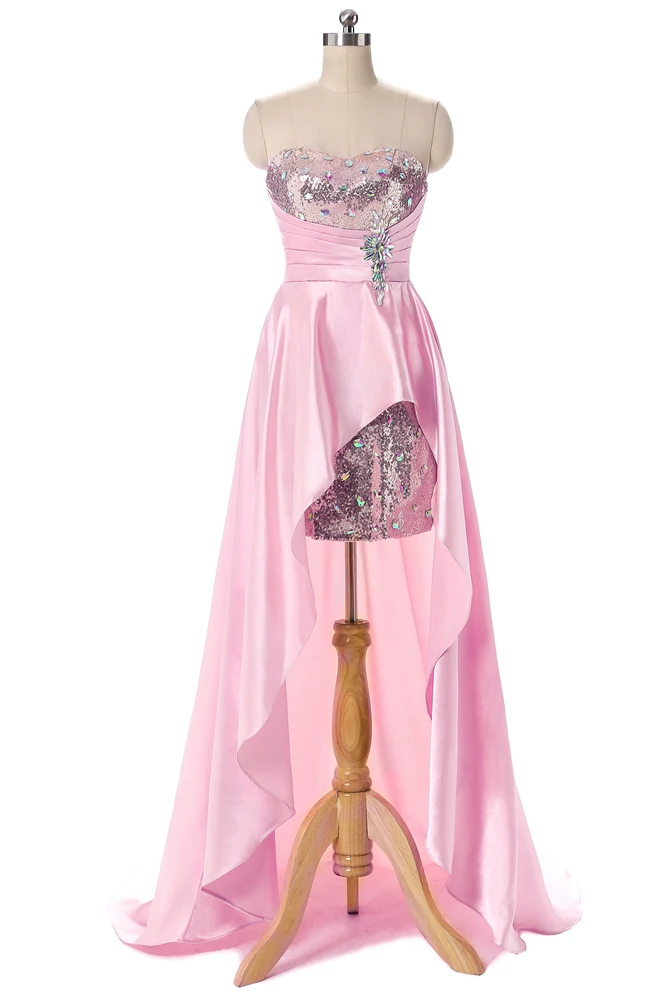 CEEWHY, вечерние платья с блестками и кристаллами, Длинные Abendkleider Vestido de Noiva, короткие спереди и сзади, Длинные вечерние платья со шлейфом для выпускного вечера