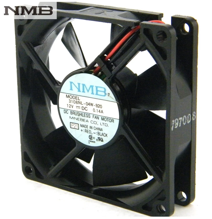 Оригинальный Для NMB 8020 3108NL 04W B20 12V 0.14A 2 проводной радиатор вентилятор шасси