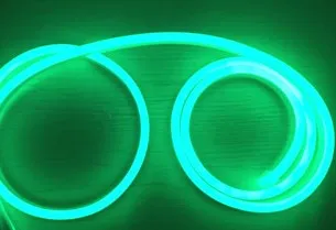Зеленый Светодиодный неоновый светильник 220 V/12 V SMD2835 120 Led/M водонепроницаемый гибкий светильник IP67 праздничный декоративный неоновый светильник s CRI 90 - Испускаемый цвет: Зеленый