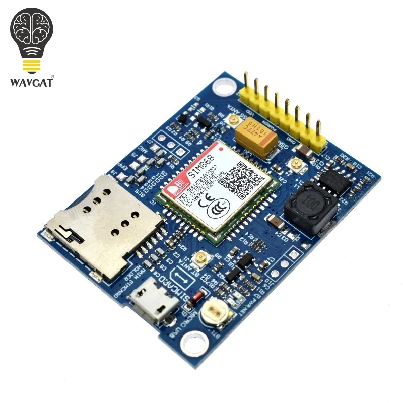 WAVGAT SIM868 GSM GPRS GPS BT сотовый модуль мини плата breakout доска вместо SIM808|Интегральные