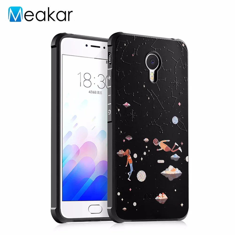 Relief Painted Pattern Soft Silicon 5.5For Meizu M3 Note Case For M3Note Cell Phone Back Cover |