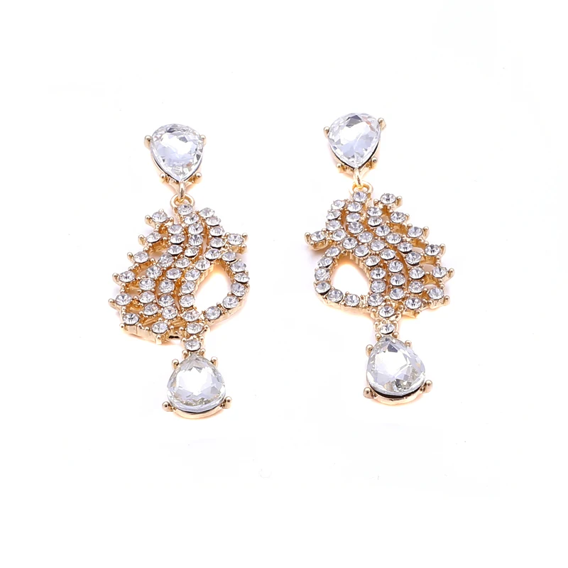 Vodeshanliwen 2017 Горячие женские модные серьги со стразами новое поступление брендовые