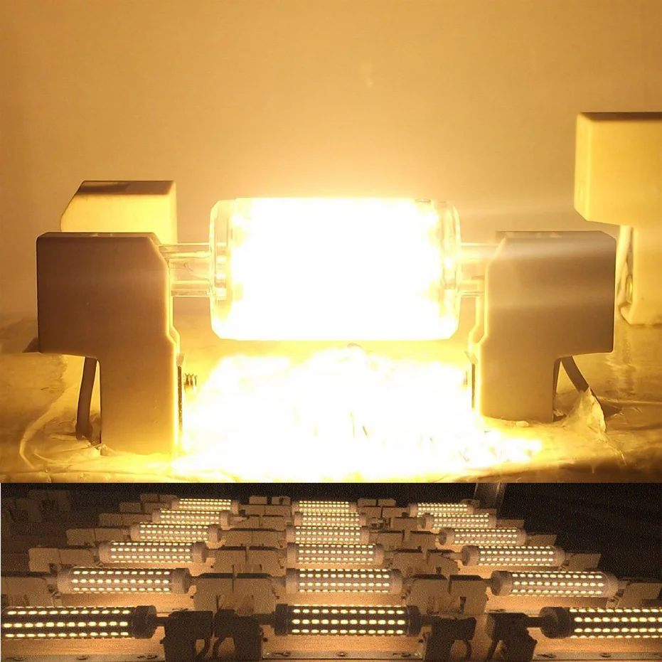 Светодиодная лампа без мерцания R7S Corn SMD2835 6 Вт 10 светодиодный
