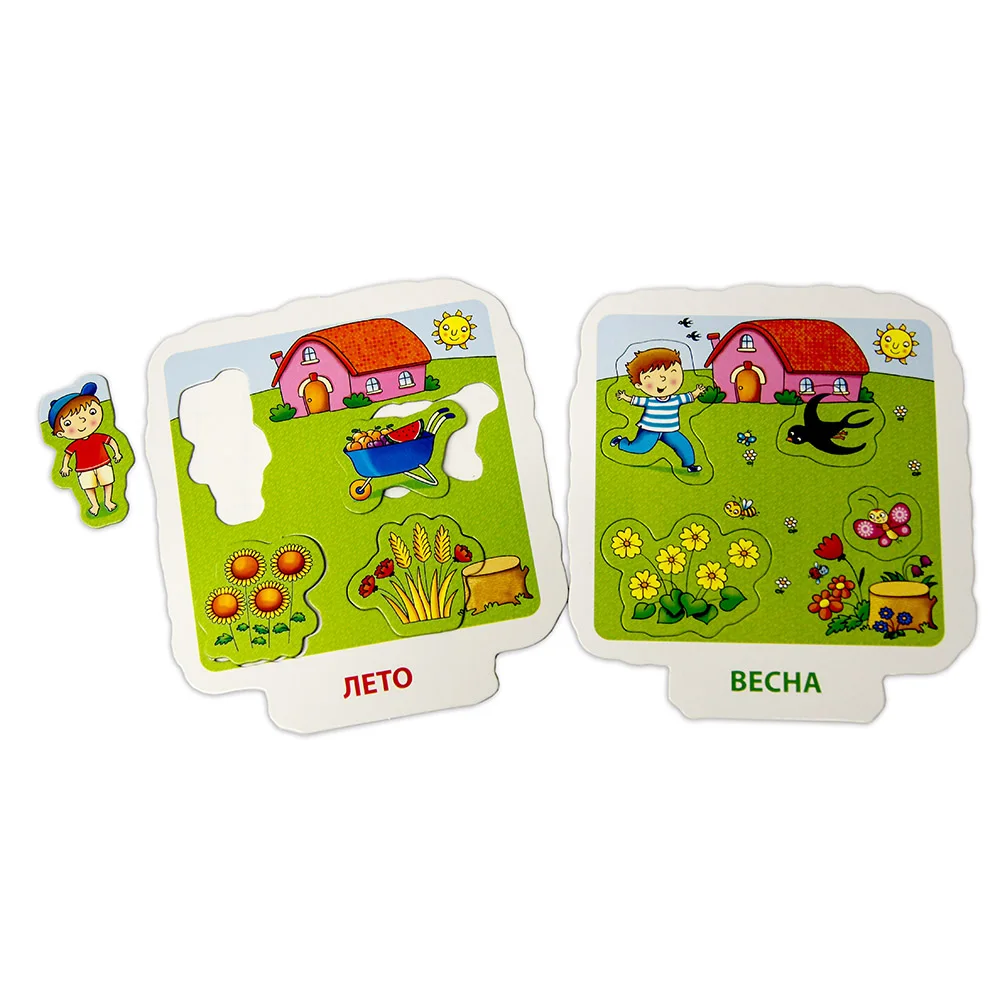 Игра настольная LISCIANI &quotВРЕМЕНА ГОДА И ЧАСЫ&quot|Календарь и время| |