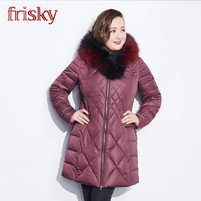 Астрид новый женский толстая зимняя куртка высокое качество фокс меховой