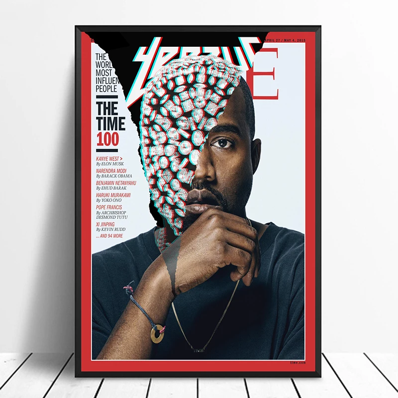 Музыкальный постер Kanye West Singer в стиле хип-хоп музыкальный со звездами Настенная