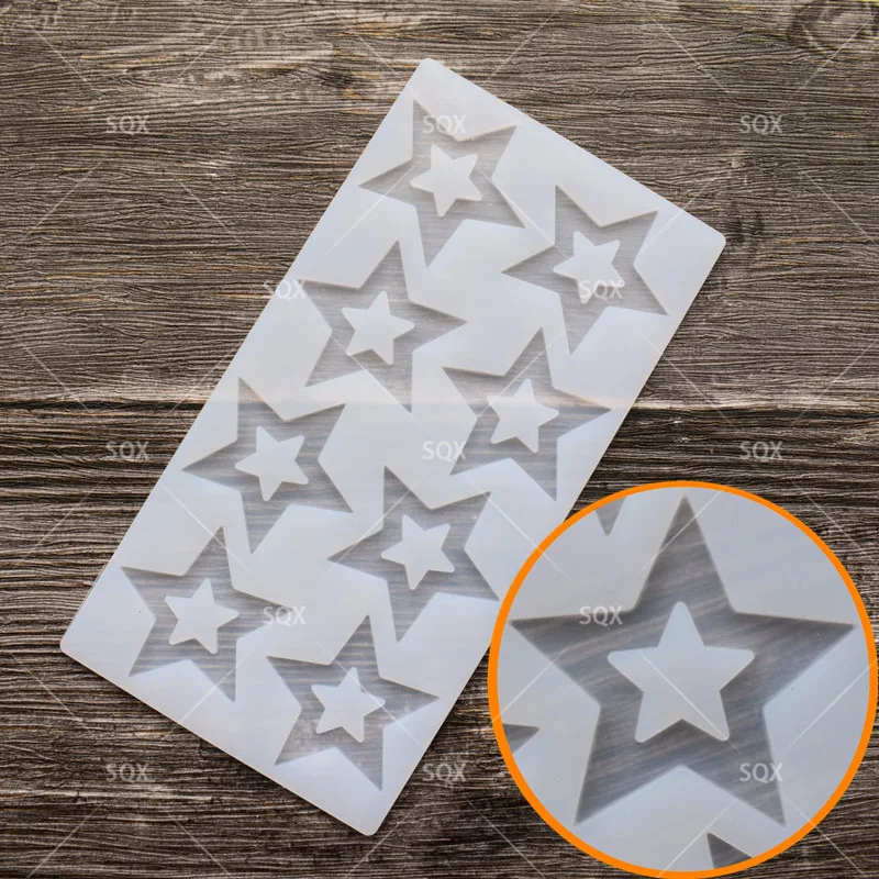 Бесплатная доставка форма для шоколада помадки звезды силиконовая инструменты