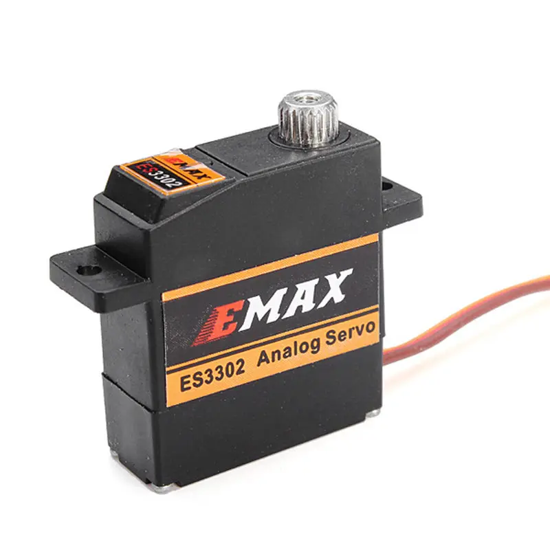 4X EMAX ES3302 12,4g мини металлическая Шестерня Аналоговый сервопривод для RC самолета