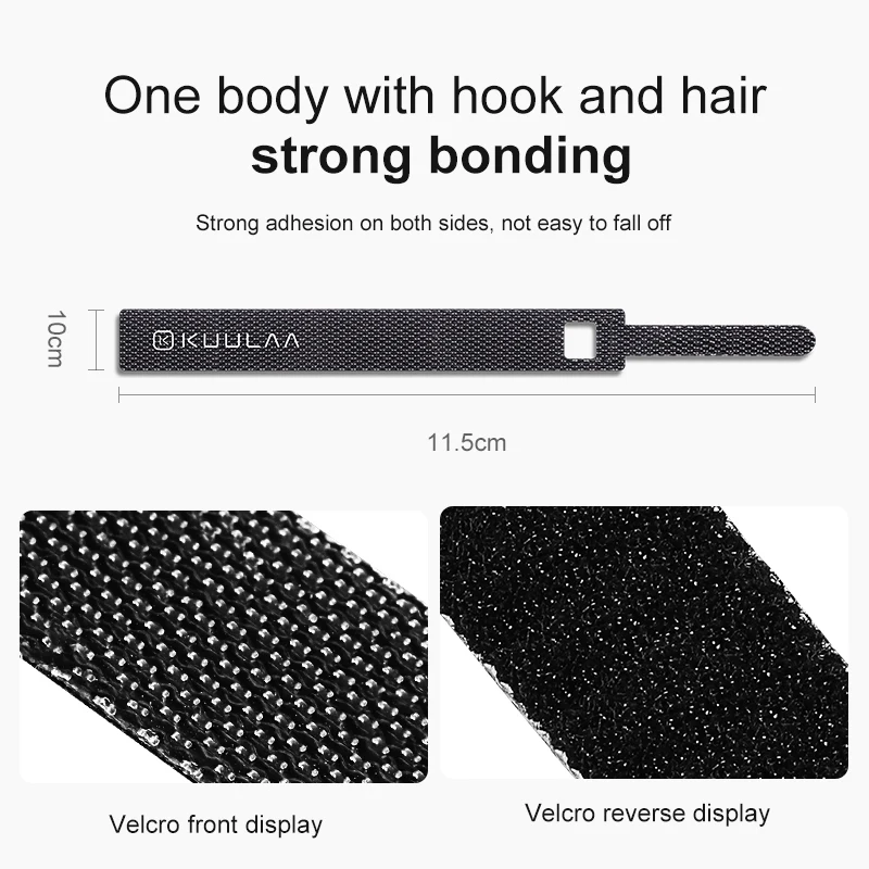 

KUULAA Cable Organizer Wire Winder Cable Holder 14cm For Mouse Cord Earphone HDMI Aux USB Cable Management Wire Cable Protector