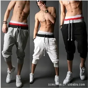 Мужские повседневные брюки в скандинавском стиле, популярные хлопковые дышащие впитывающие пот укороченные брюки для бега и легкой атлетики, мужские брюки