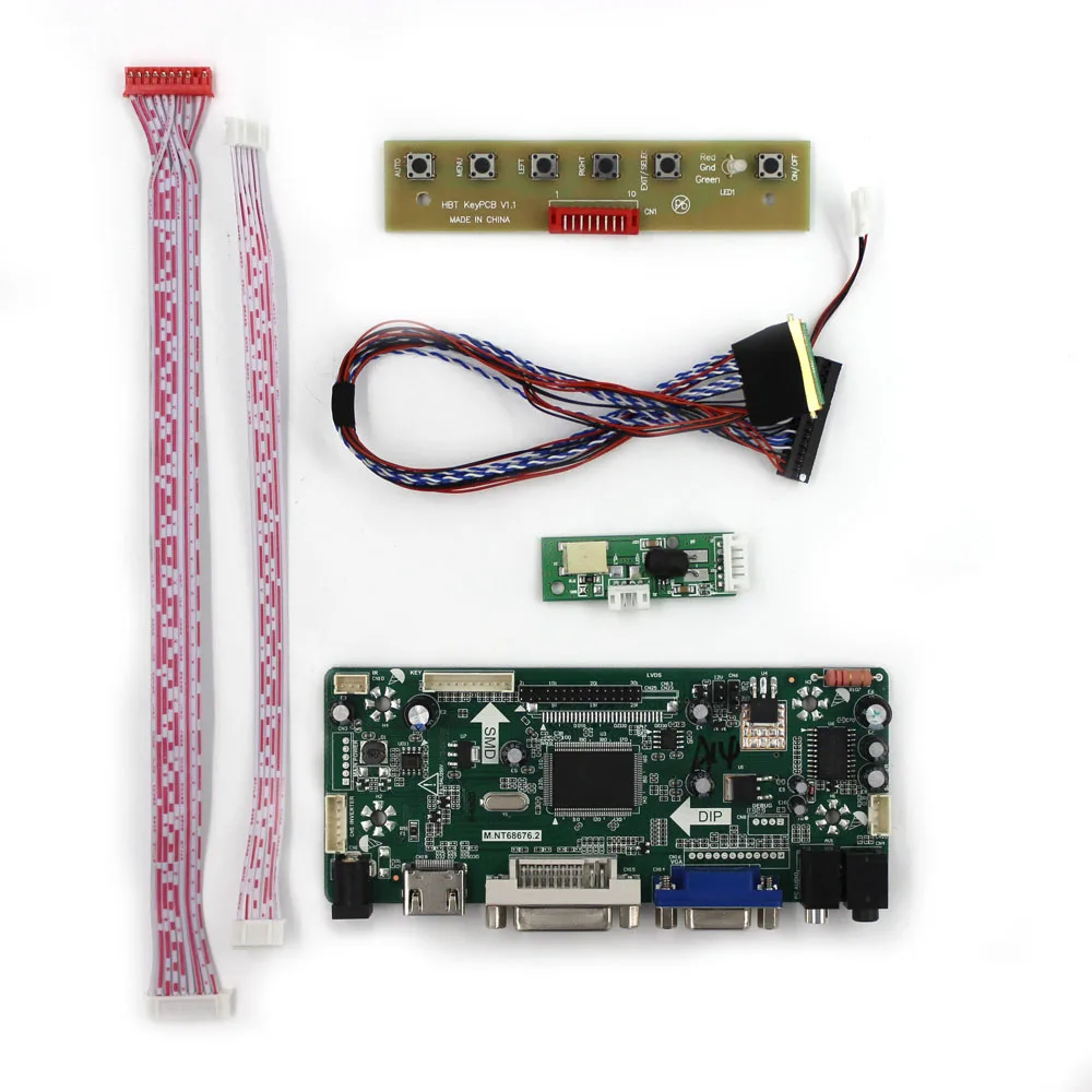 HD MI VGA HDMI DVI аудио lcd плата контроллера NT68676 работать в течение 7 дюймов N070ICG L21 1280x800