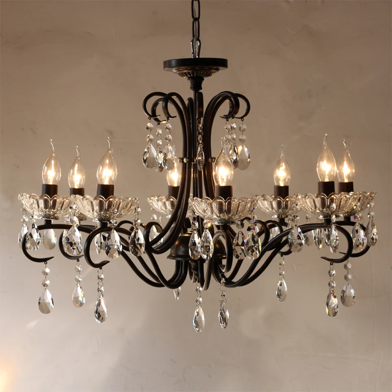 

Art Deco European Candle Crystal Modern LED Crystal Chandelier Lights Lamp For Living Room Cristal Lustre Chandeliers Lighting