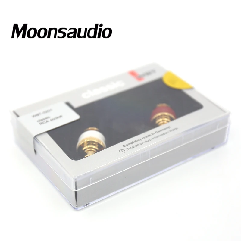 2 шт. Moonsaudio WBT-0201 классическое RCA гнездо Phono Шасси Панель гнездо