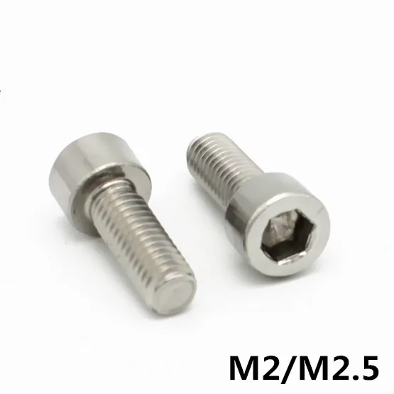 M2/M2.5 DIN912 304 внутренняя Шестигранная головка из нержавеющей стали велосипедный