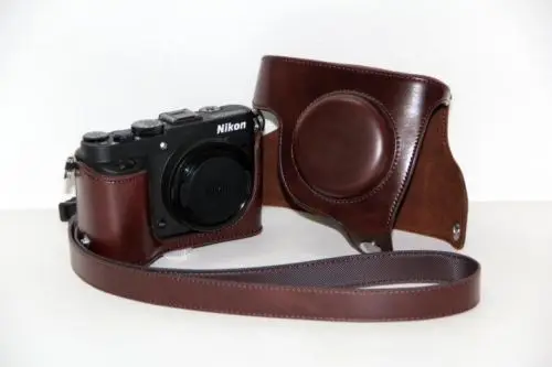 Из искусственной кожи камера Чехол Сумка для Nikon Coolpix P7700 P7800 | Электроника
