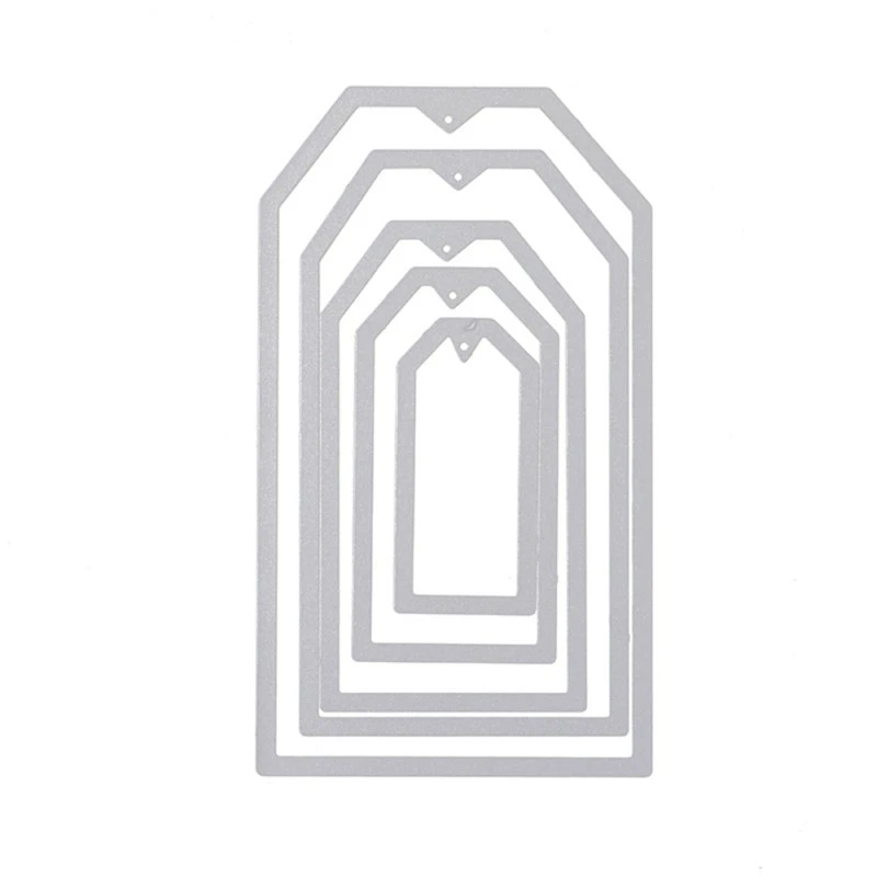 5 шт./компл. этикетки Рамка металлический Трафаретный вырубной Штамп трафареты сделай сам для скрапбукинга/фотоальбом декоративное тиснение Бумага карты Ремесло умирает