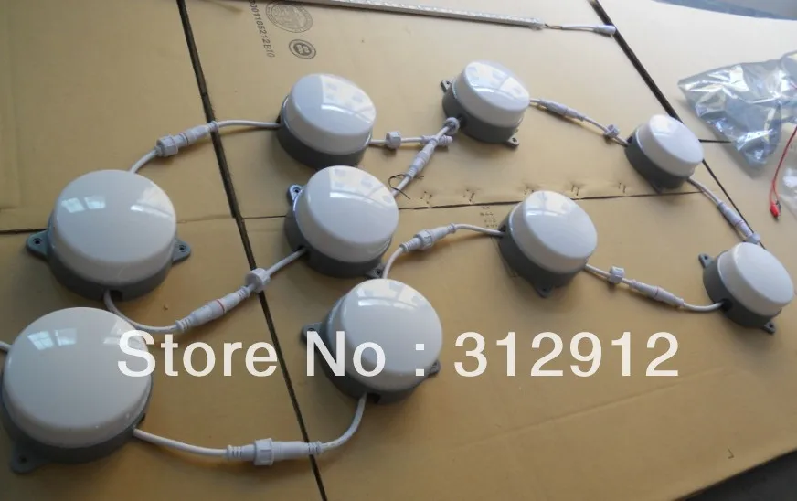 120 мм Диаметр молочного покрытия DC24V вход WS2811 Светодиодный пиксельный модуль 12 шт