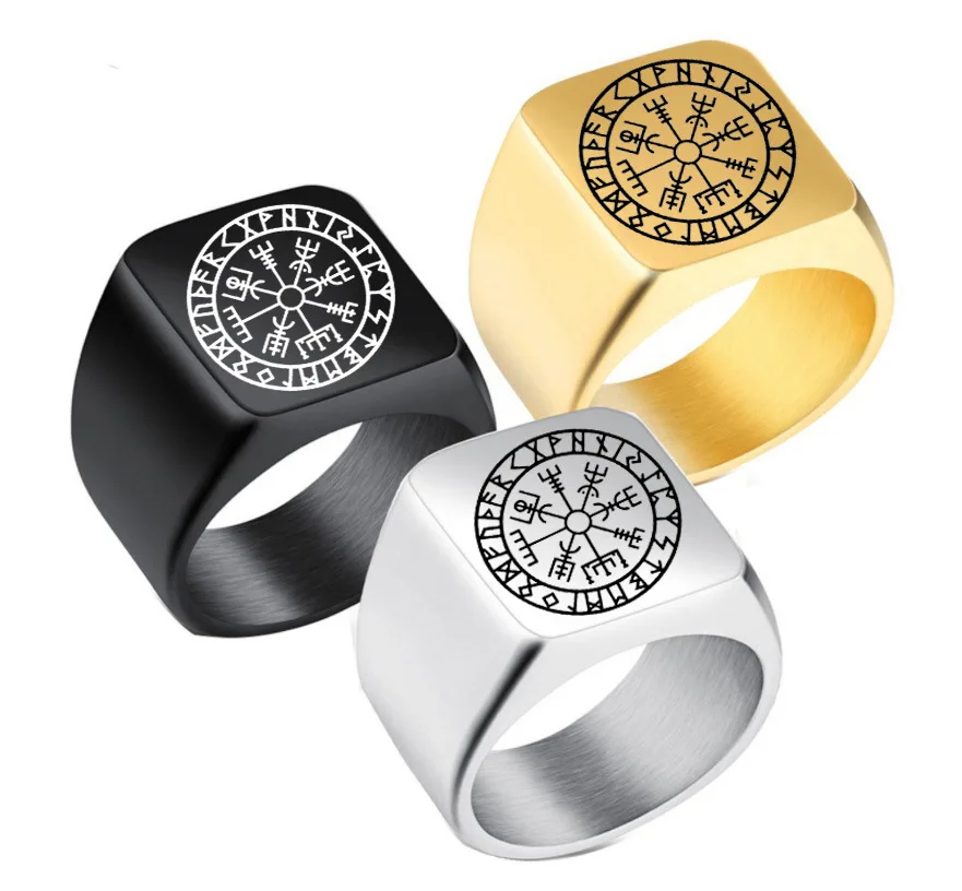 2019 charm norse viking rune ring stainless steel engagement and wedding set biker men for Skandinavia | Украшения и аксессуары