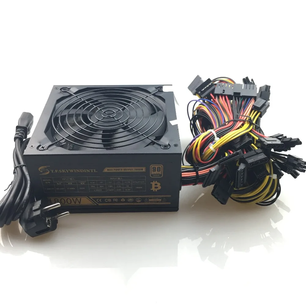 1800 Вт источник питания pc ATX Miner Power PSU Mining Machine 6 шт. графическая карта GPU Antminer PSU|Блоки