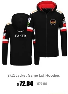 Толстовки для мужчин Sktt1 Faker светоотражающий пуловер с длинным рукавом S7 Telecom толстовки хлопок Skt Wolf Skt T1 Униформа пальто для женщин Z40