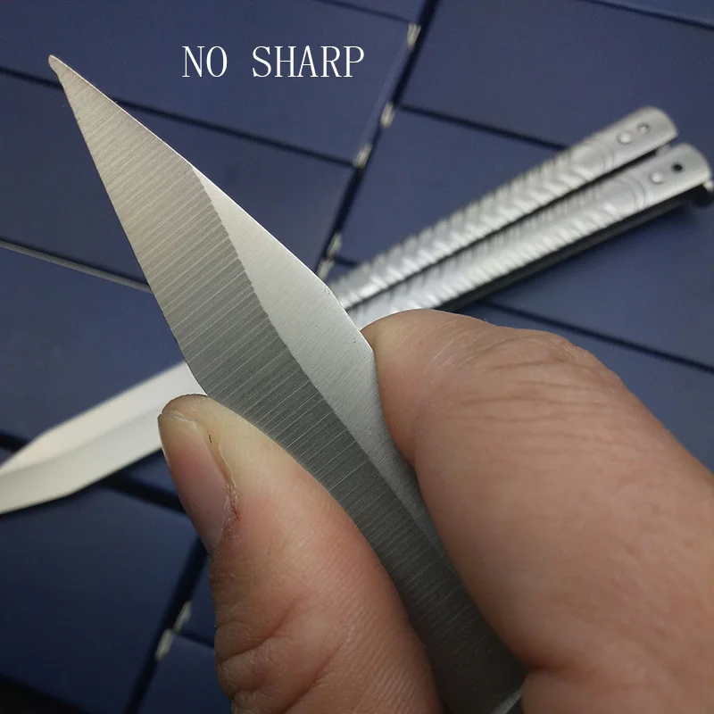 

Butterly in Knife No Sharp Unsharpend Practice Knives Tactical Training Tools Personalized Trainer Engraved Knife Survival Gift