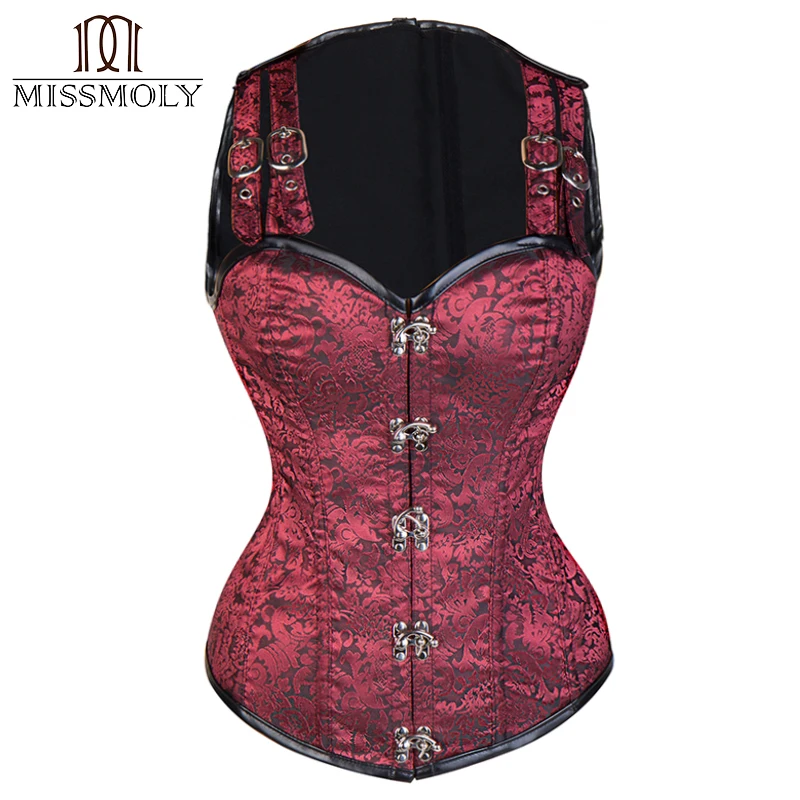 Женские готические корсеты на шнуровке бюстье талии Cincher тренер формирователь