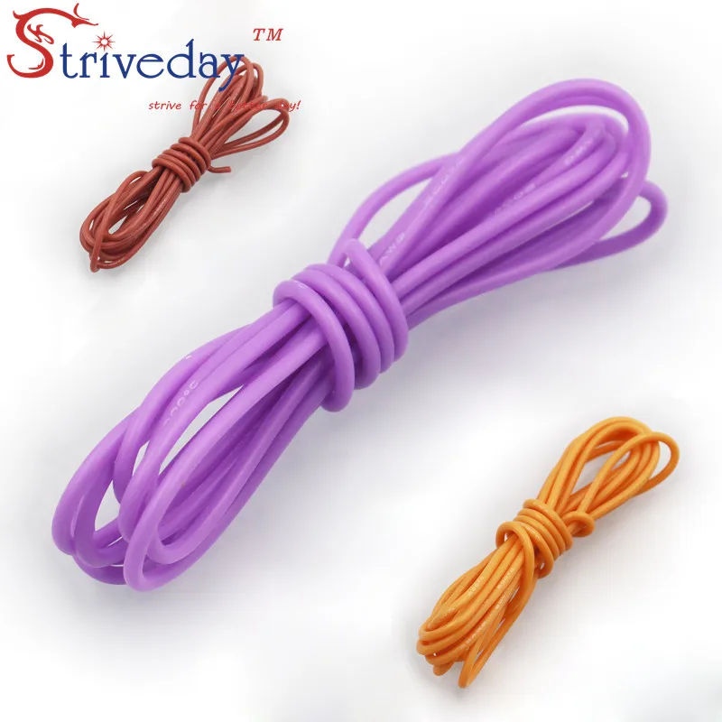 Гибкий провод из силиконовой резины 24 awg 3 28 фута 1 метр луженая медная леска