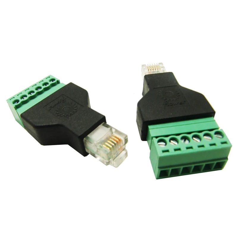 Разветвитель RJ12 6Pin для системы видеонаблюдения|connector|adaptor |