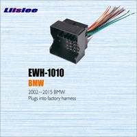 liislee plugs into factory harness for bmw 20022013 radio power wire adapter aftermarket stereo cable male din to iso