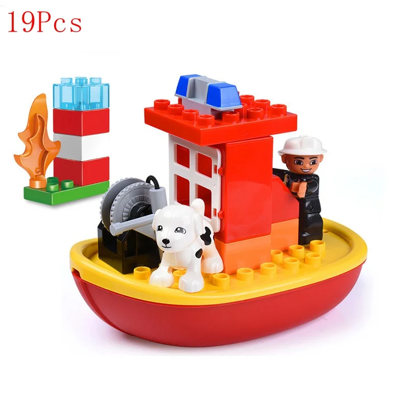 Городской пожарный участок Duplo большие размеры игрушечные строительные блоки