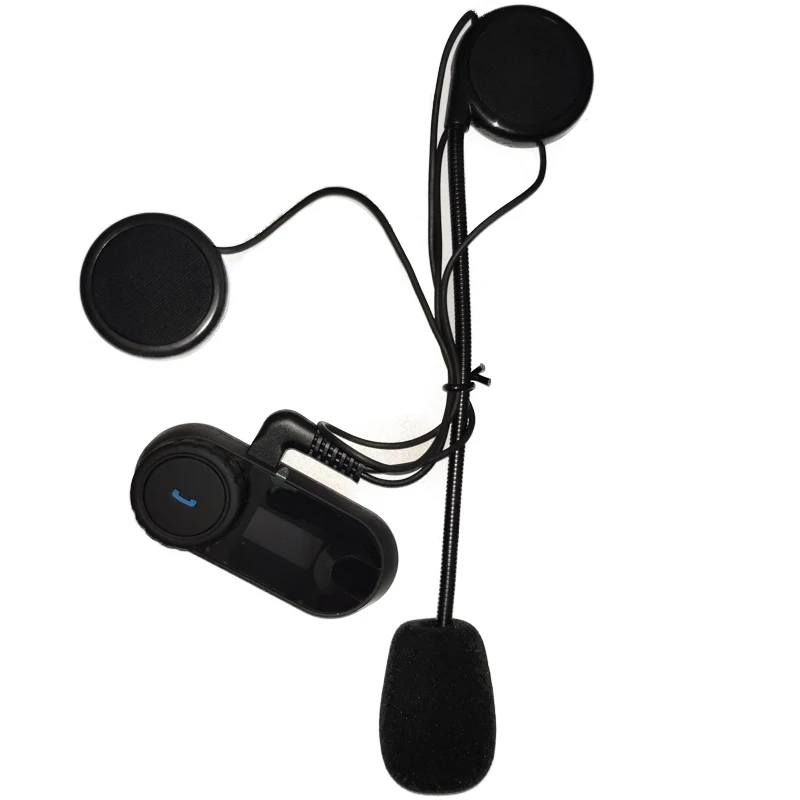 Bluetooth мотоцикл домофон гарнитура для мотоциклетного шлема ЖК дисплей Экран с
