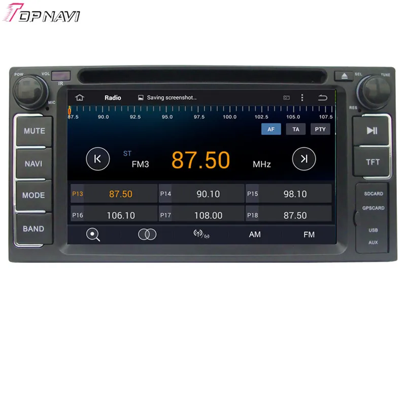 TOPNAVI 6 2 ''четырехъядерный Android 0 Автомобильный DVD проигрыватель для Toyota