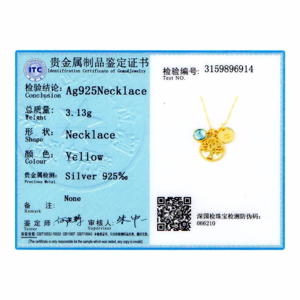 Lekani дизайн кристалл от Swarovski Glod Color Life Tree Круглый кулон ожерелья для женщин