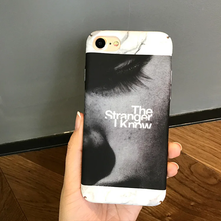 Модный Ретро чехол для телефона с абстрактным рисунком iPhone 7 7plus черный и белый