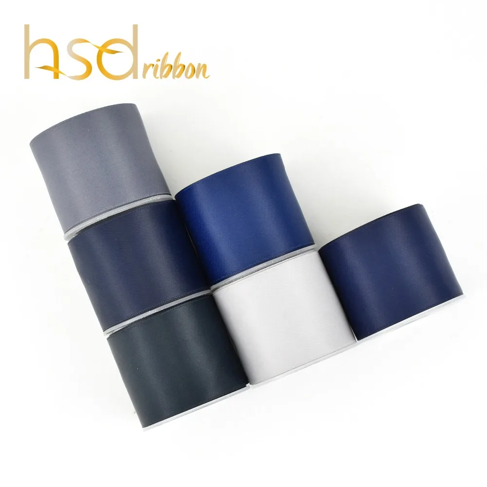 

HSDRibbon 9MM 16MM 22MM 38MM Navy Black Gray Silk ribbon