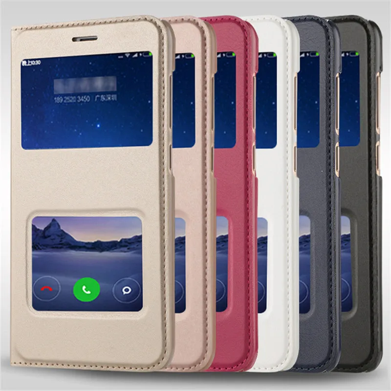 Чехол для Xiaomi Redmi 4x чехлы Xiomi задняя крышка откидная кожа пластик роскошное окно