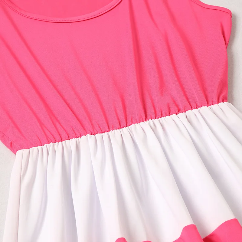 Fashion Family Matching Clothes Mother Daughter Dresses Women Striped Dress Baby Girl Mini Mom Party suit | Мать и ребенок