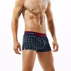 Мужской спортивный костюм SEOBEAN, в клетку, с хлопковой подкладкой