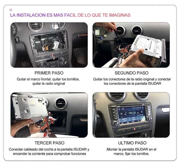 Isudar Автомобильный мультимедийный плеер 1 Din Android 9 для Fiat/Linea/Punto 2012- gps DVD Automotivo радио FM четырехъядерный DSP USB DVR