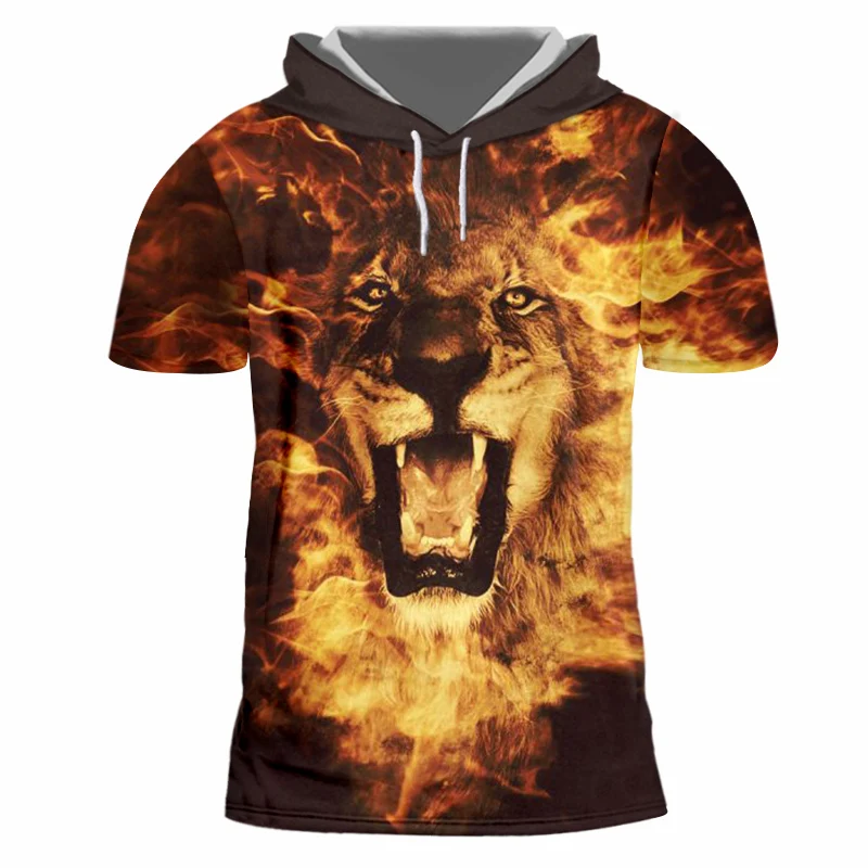 OGKB унисекс Хип Хоп Уличная Панк футболка с коротким рукавом капюшоном летние