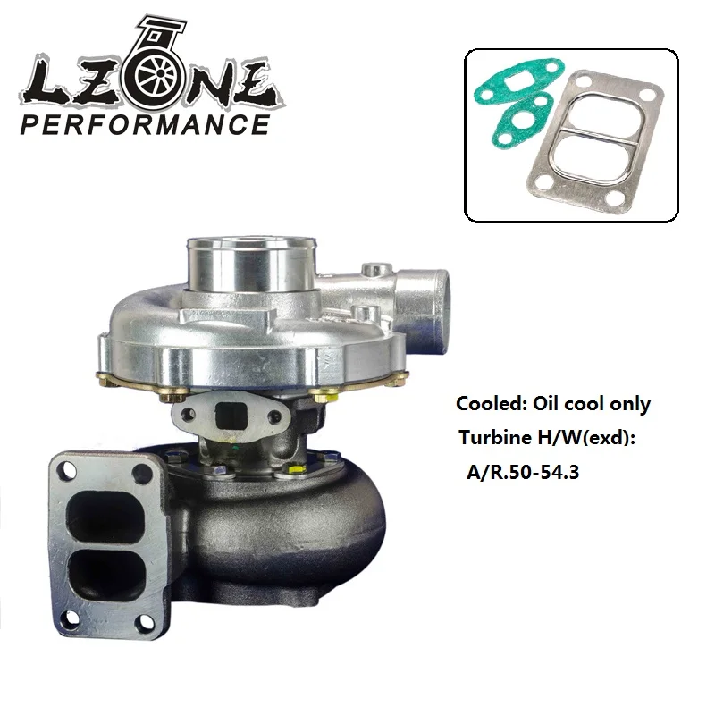 LZONE Универсальный турбо T3/T4 T3 KKK турбокомпрессор с 4 болтами. 50A/R 350HP + JR
