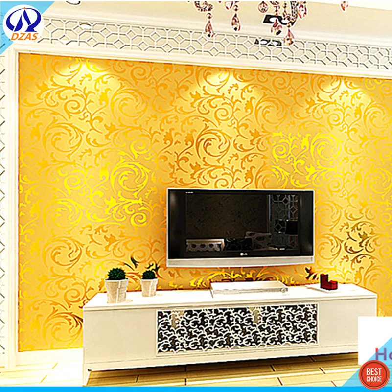 

pure gold wire drawing livingroom gold silver ktv ceiling ceiling living room bedroom TV background DZAS-CJ wallpaper