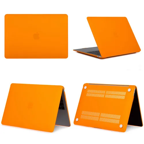 Matte Orange New Laptop Case For Apple Macbook Air Pro Retina 11 12 13 15,Cover for mac book New Pro 13.3 15.4 inch With Touch Bar,A1932+Gift - Цвет: Matte Orange