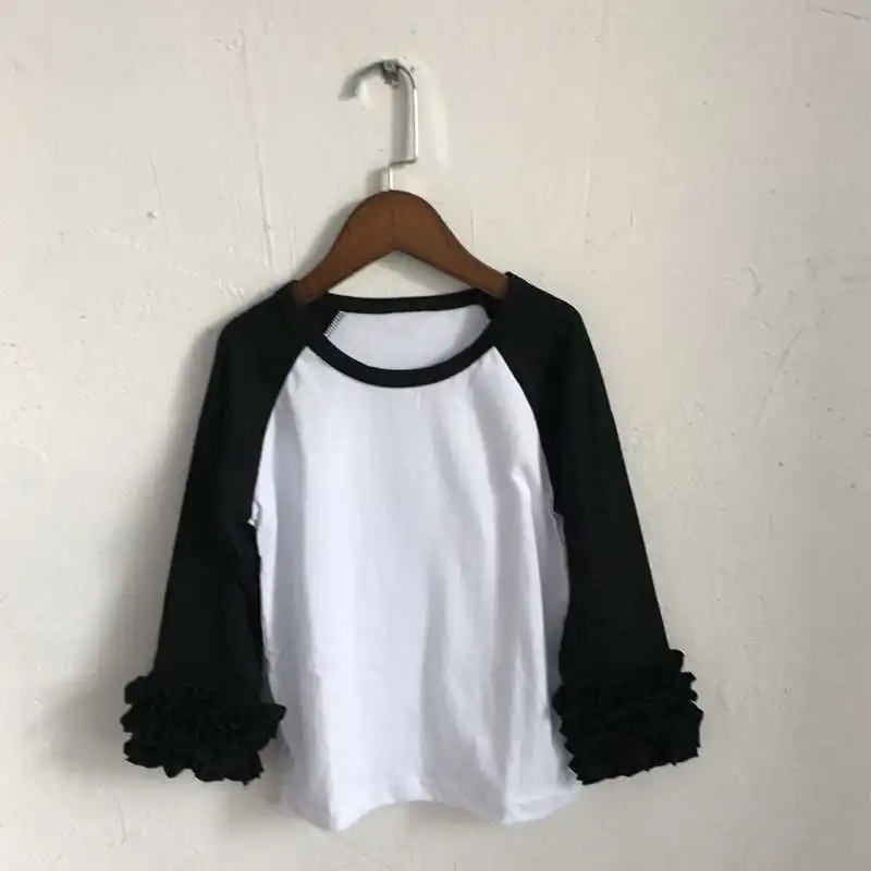 Малышей реглан лаймовый зеленый рукавами Бейсбол Обледенение рубашки st'partrick's