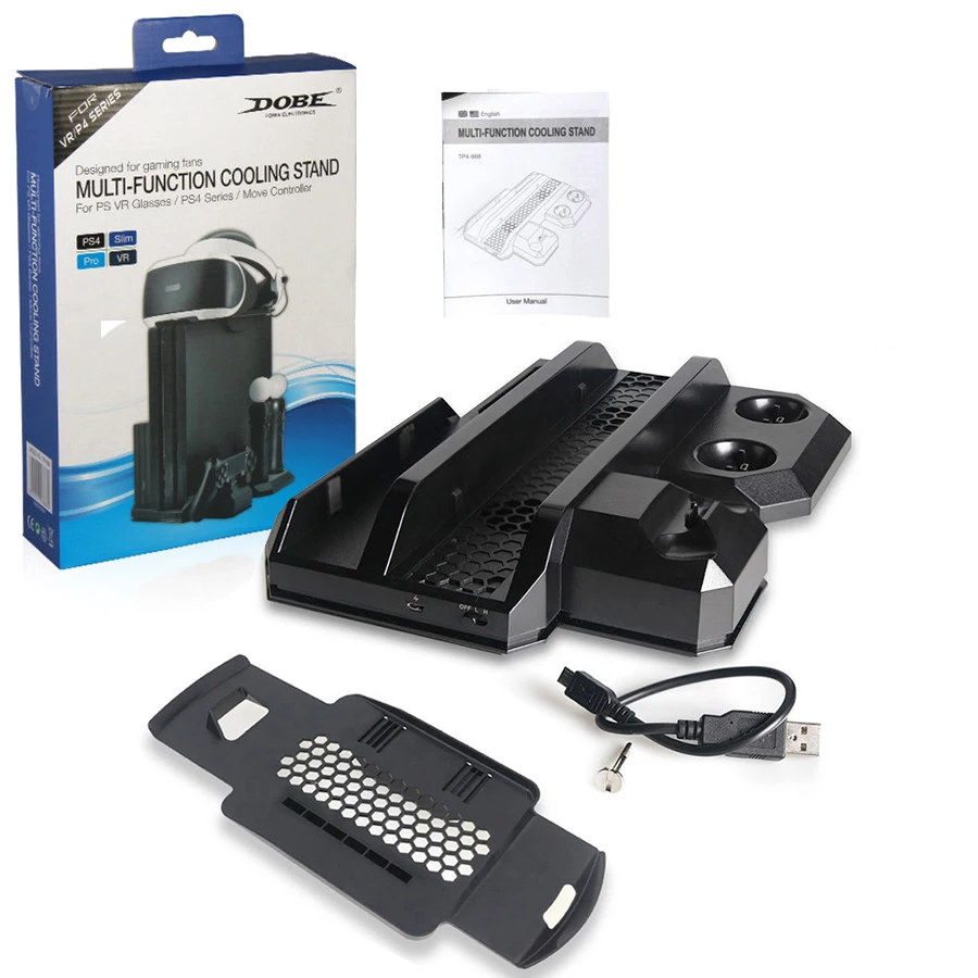 Многофункциональная Вертикальная охлаждающая подставка для PS4 Pro Slim & PS VR