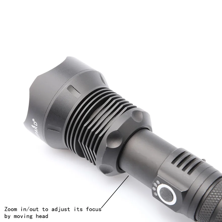 Фонарик YUPARD zoom с usb-зарядкой новый мощный светодиодный фонарик 18650 или 26650 XLamp xhp70