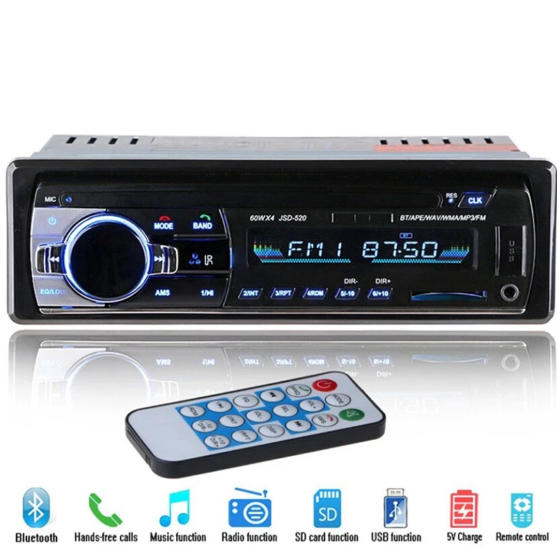 Автомобильный MP3-плеер OLED цветной экран Bluetooth авто карта машина радио для
