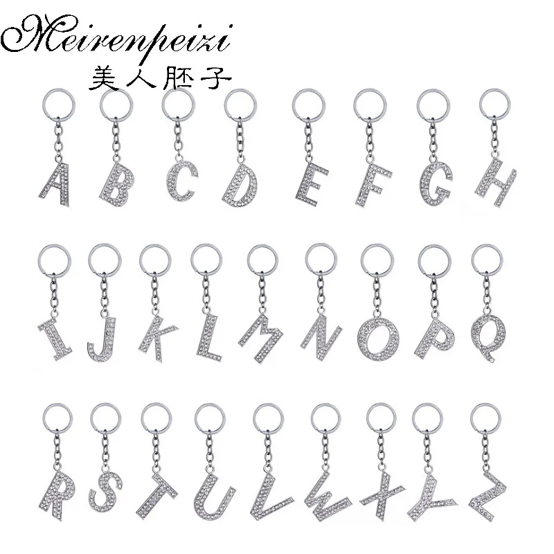 26 милых Подвесок в виде алфавита|key ring pendant|charm keychainkeychain women |
