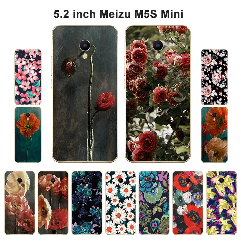 Силиконовый мягкий чехол для Meizu M5S mini Meilan5S задняя черная матовая крышка с